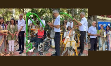 मकरंद नार्वेकर यांनी खास दिव्यांग व्यक्तींसाठी अतिशय प्रशंसनीय गार्डन जिम उपक्रमाचे अनावरण केले